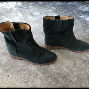 Isabel Marant Black Crisi Suede Boots - Women's EU 40/US 10